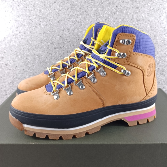 Timberland Euro Hiker Wheat Nubuck Waterproof Boots Shoes - Picture 3 of 9